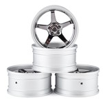 MST MST GT Wheel Set Matte Silver/black  MXS-832110FBK