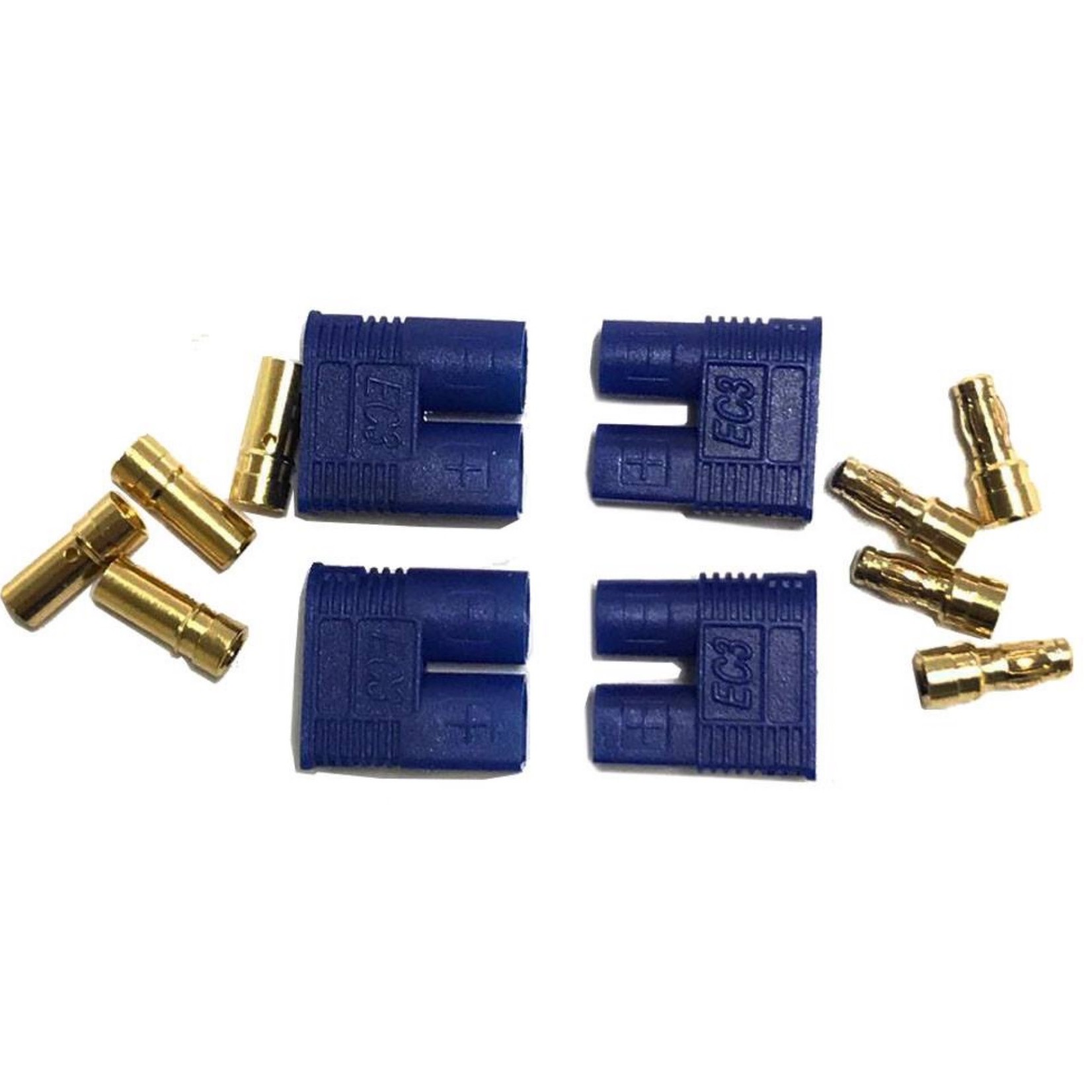 Maclan #MCl4154 Maclan  EC3 Connectors (2 FEMALE + 2 MALE)