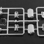 RC4WD #Z-B0106 RC4WD Chevrolet Blazer Chrome Mirror & Rear Taillight Parts Assembly