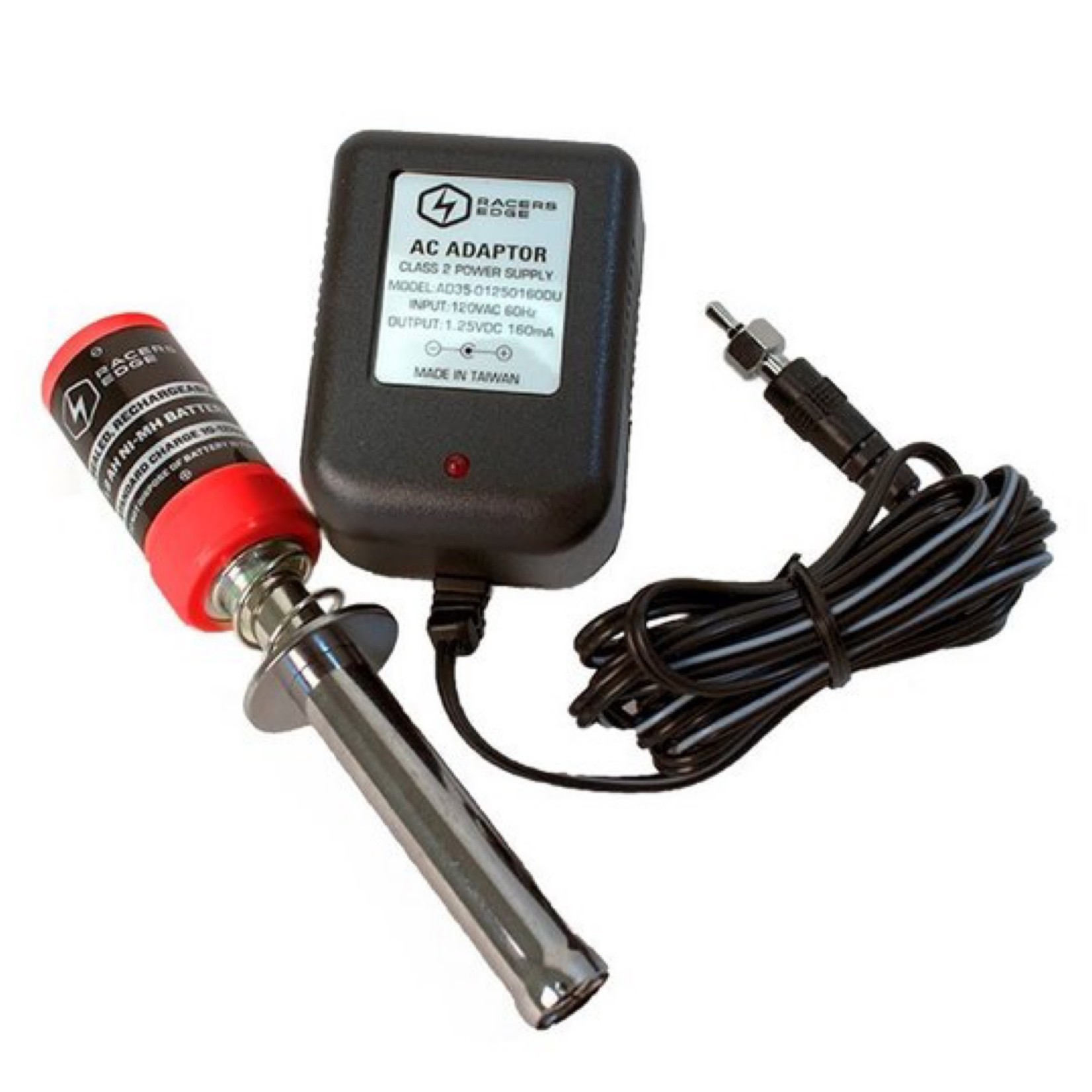 Racers Edge Racers Edge - 1800mAh NiMH Glow Igniter with Charger #RCE1550