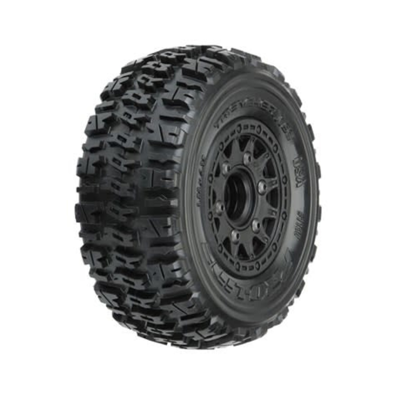 Pro-Line #1190-10 Pro-Line Trencher X SC 2.2/3.0 Tires w/Raid Wheels (Black) (2) (M2) w/12mm Removable Hex