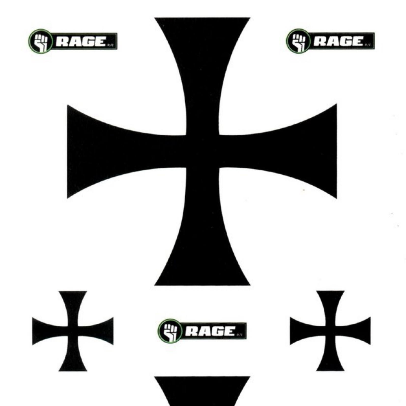 Rage RC Rage RC - Decal Set; Vintage Stick #RGRA1223