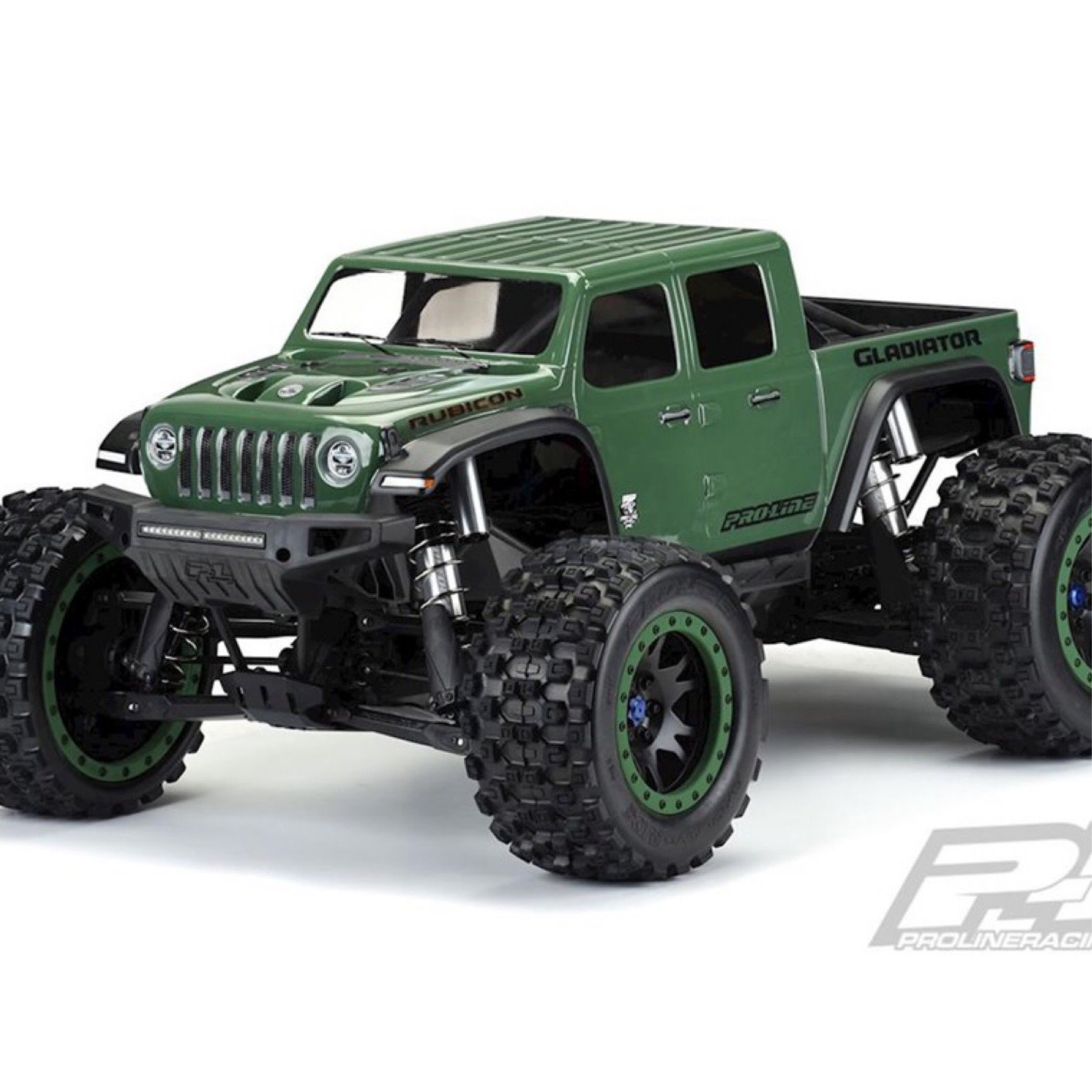 Pro-Line #3533-17  Pro-Line Jeep Gladiator Rubicon Pre-Cut Monster Truck Body (Clear) (X-Maxx)