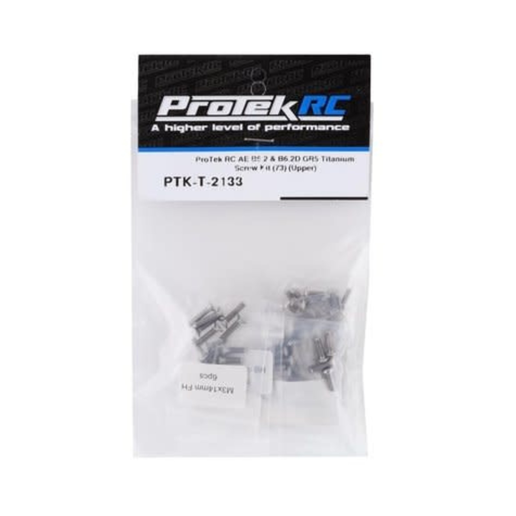 ProTek RC #PTK-T-2133 ProTek RC AE B6.2/B6.2D "Grade 5" Titanium Screw Kit (73) (Upper)