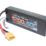 Power Hobby POWER HOBBY - 5200 mAh 7.4V 2S 50C LiPo Battery w/ Hardwired XT90 Connector #PHB2S520050C