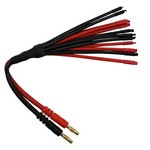 Progressive RC Progressive RC Parallel 6x Bare To 4mm Bullet Charge Cable #AC-PBC