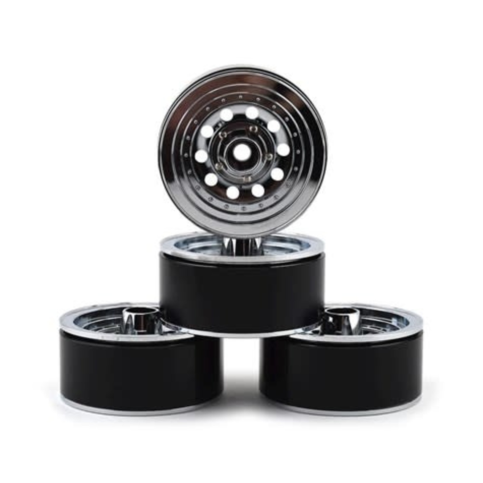 RC4WD #Z-W0296 RC4WD Classic 10-Hole 1.9 Aluminum Beadlock Crawler Wheels (Chrome) (4)