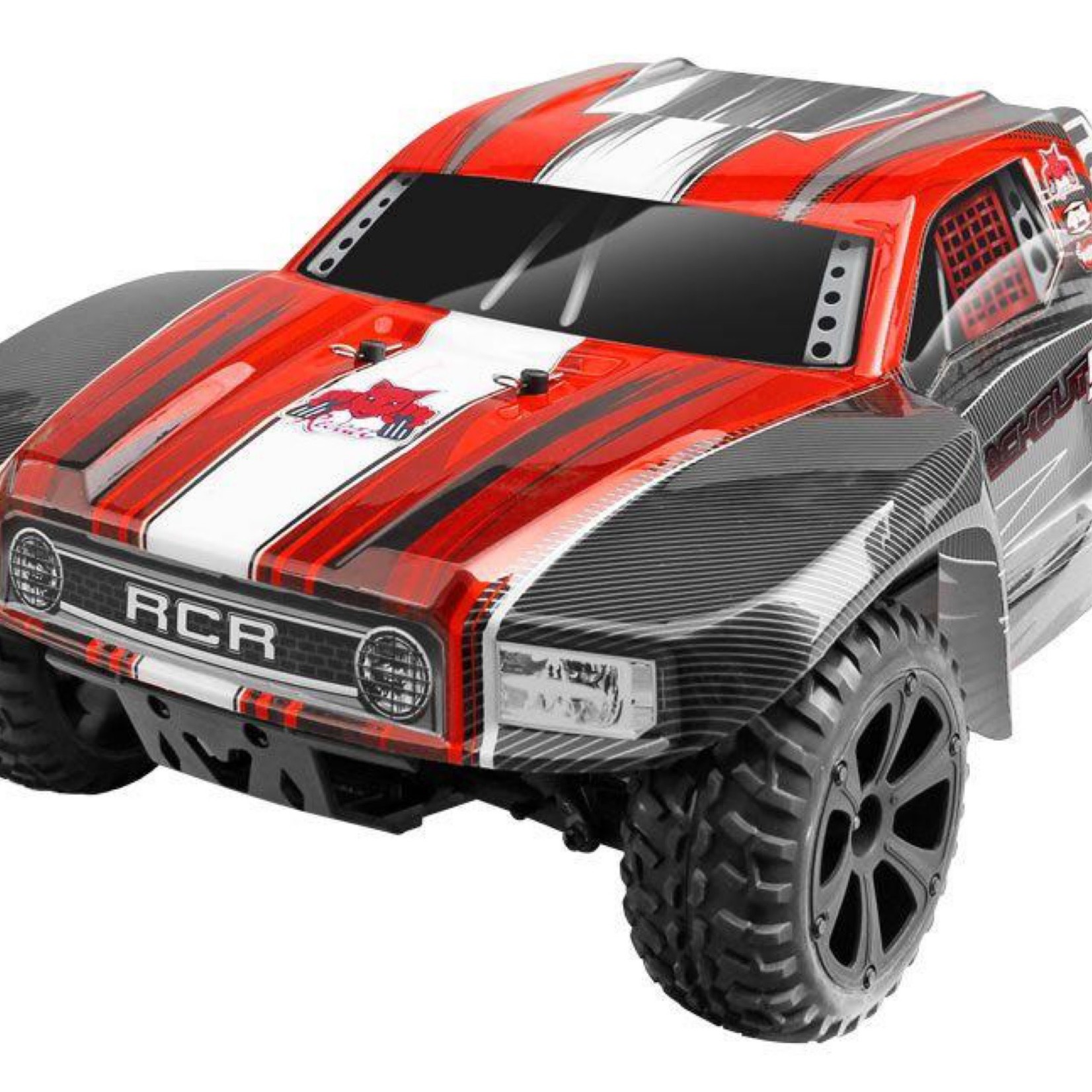 Redcat Racing #RER07115 Redcat Racing - Blackout SC 1/10 Scale Electric Short Course Truck RTR, Red