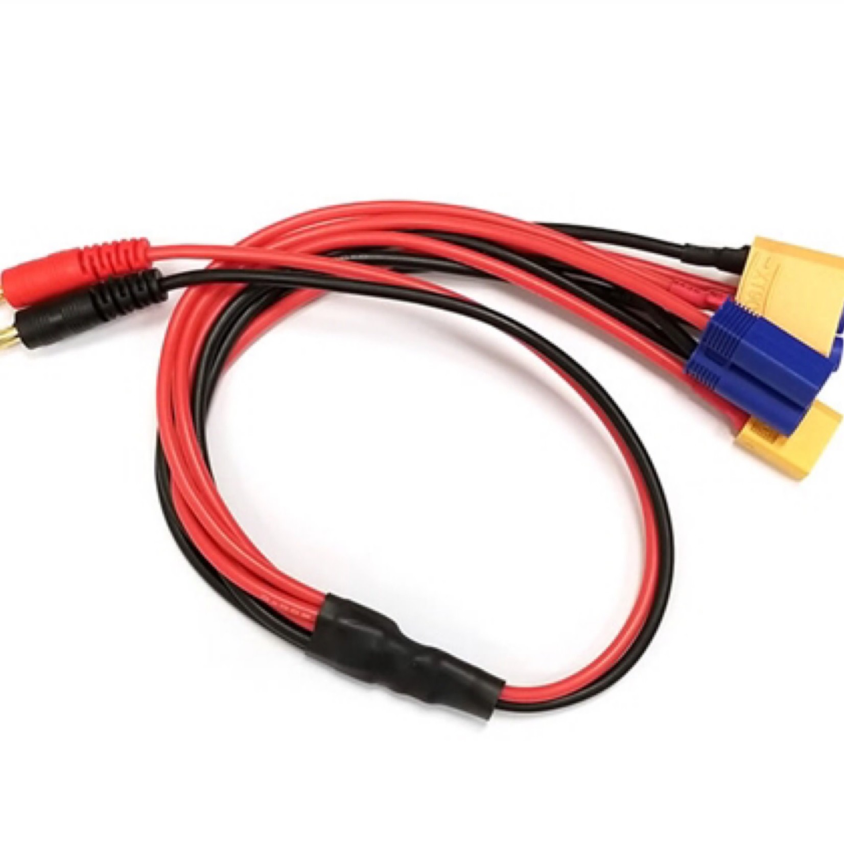 Racers Edge Racers Edge 4-Function (XT60/ XT90/EC5/EC3) Charger Adapter to 4mm Bullets #RCE1661