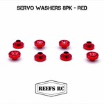 Reefs RC #REEFS53 Reefs RC - Servo Washers 8pk - Red