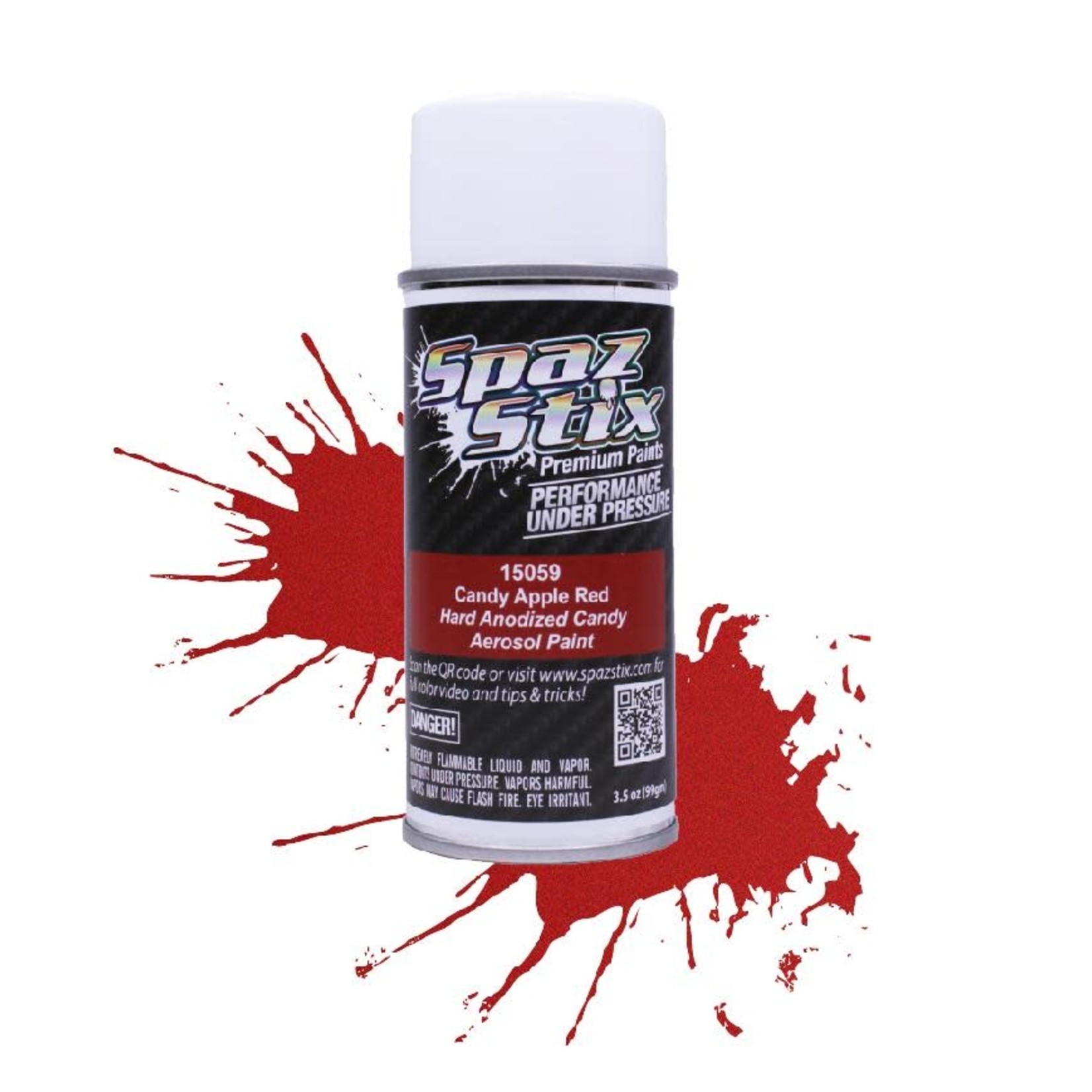 Spaz Stix Candy Apple Red Spray Paint (3.5oz) #15059 - Hobby Time RC