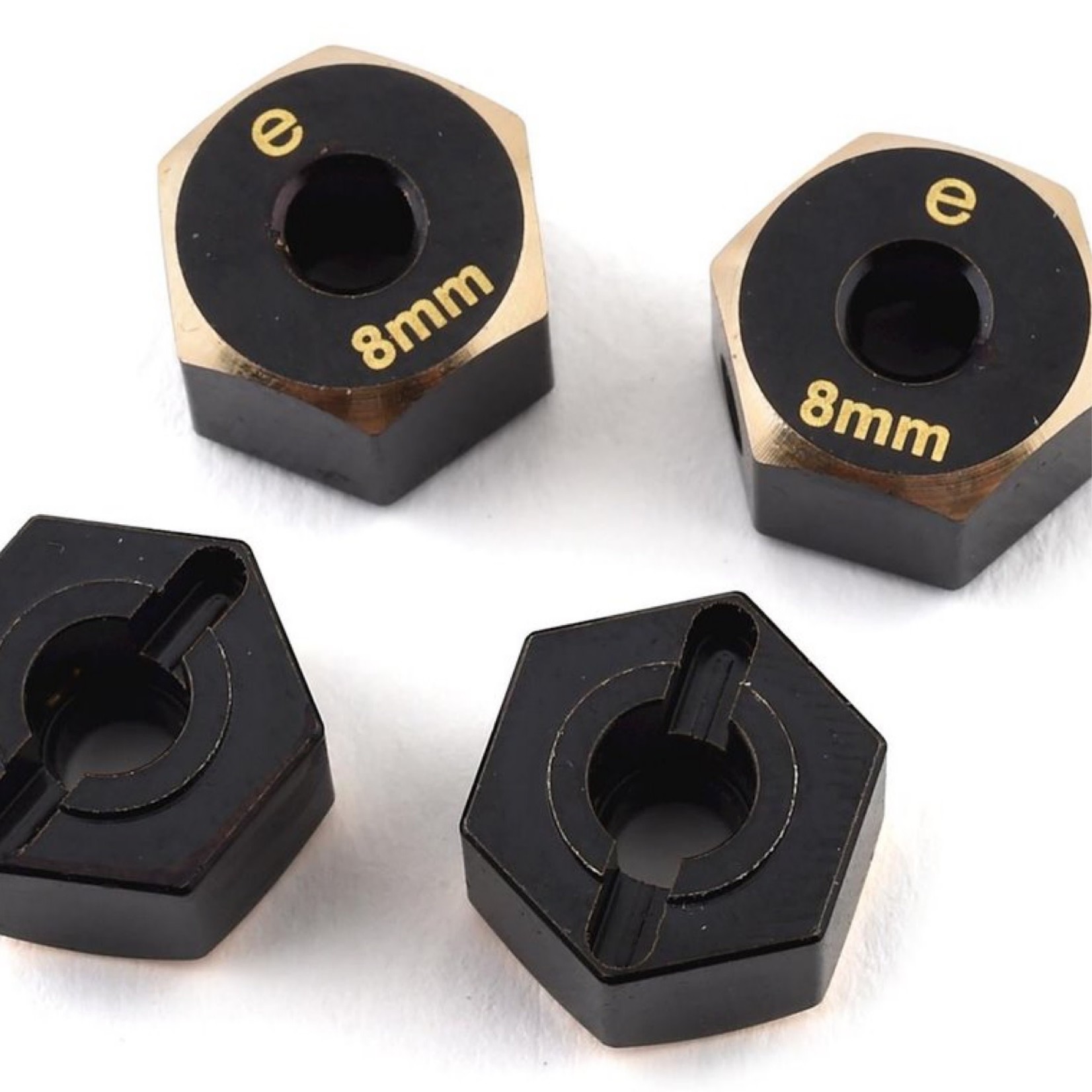 Samix Samix Element Enduro Brass Hex Adapter (Black) (4) (8mm) #SAMEND-4063-8