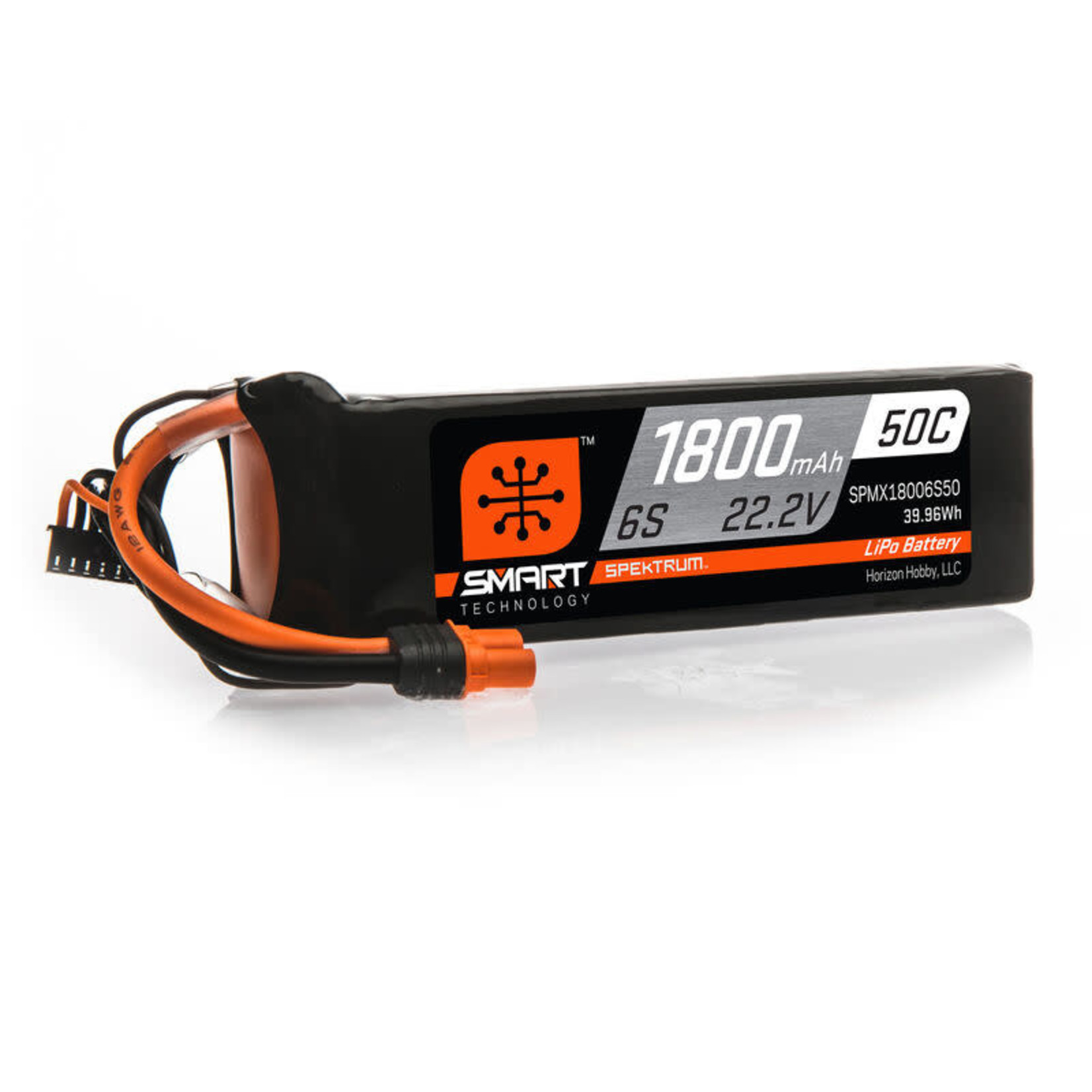 Spektrum #SPMX18006S50 Spektrum 22.2V 1800mAh 6S 50C Smart LiPo Battery (IC3)