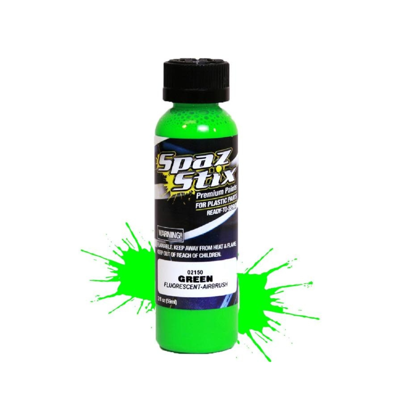 Spaz Stix #02150 Spaz Stix "Green" Fluorescent Paint (2oz)