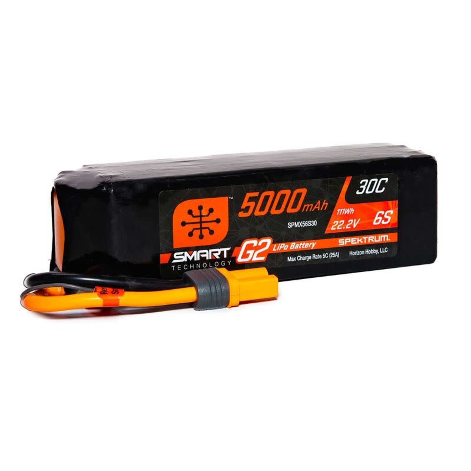 Spektrum Spektrum RC 6S Smart G2 LiPo 30C Battery Pack (22.2V/5000mAh) w/IC5 Connector #SPMX56S30