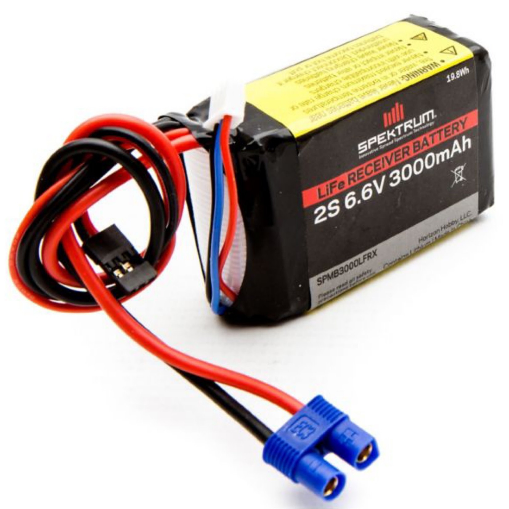 Spektrum #SPMB3000LFRX Spektrum RC LiFe Receiver Battery Pack (6.6V/3000mAh)