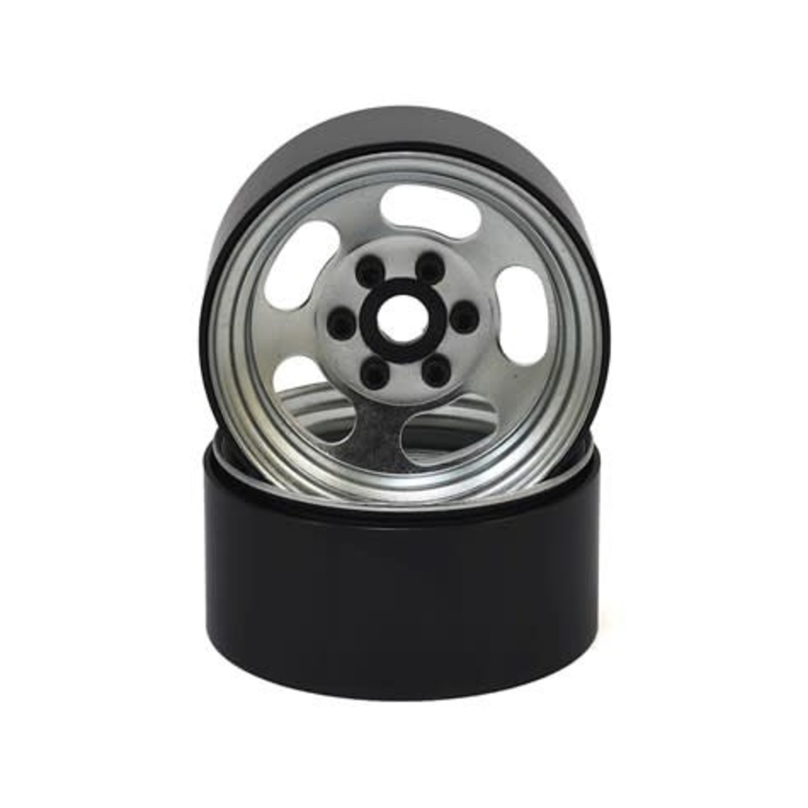 SSD RC #SSD00272 SSD RC Slot 1.9” Steel Beadlock Wheels (Silver)