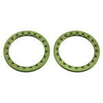 SSD RC #SSD00371 SSD RC 1.9” Aluminum Beadlock Rings (Green) (2)