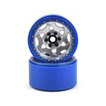 SSD RC #SSD00240 SSD RC 2.2 Champion PL Beadlock Wheels (Silver/Blue)