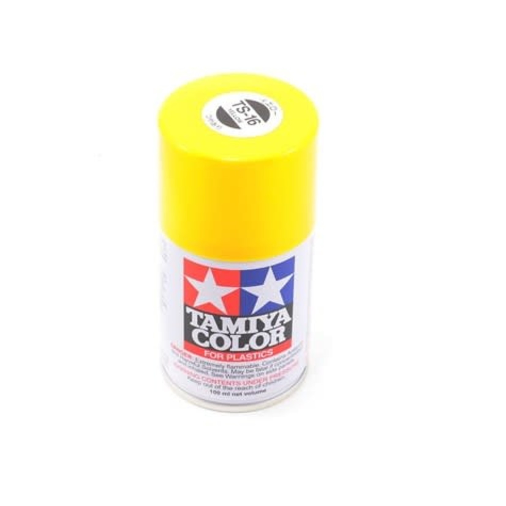 Tamiya #85016 Tamiya TS-16 Yellow Lacquer Spray Paint (100ml)