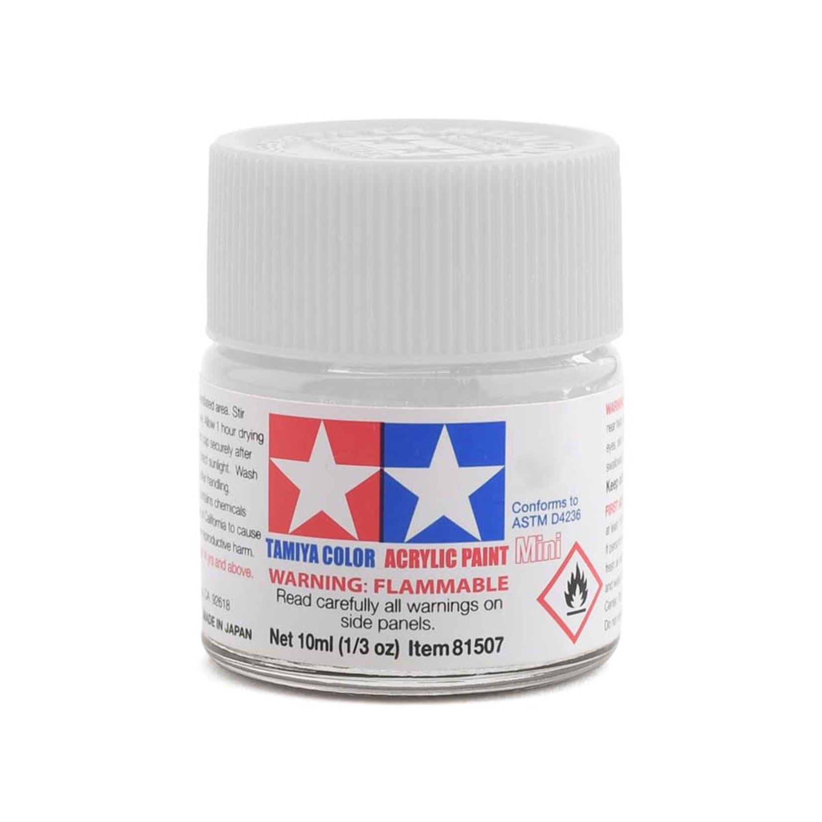 Tamiya #81502 Tamiya X-2 Acrylic Mini White Paint (10ml)
