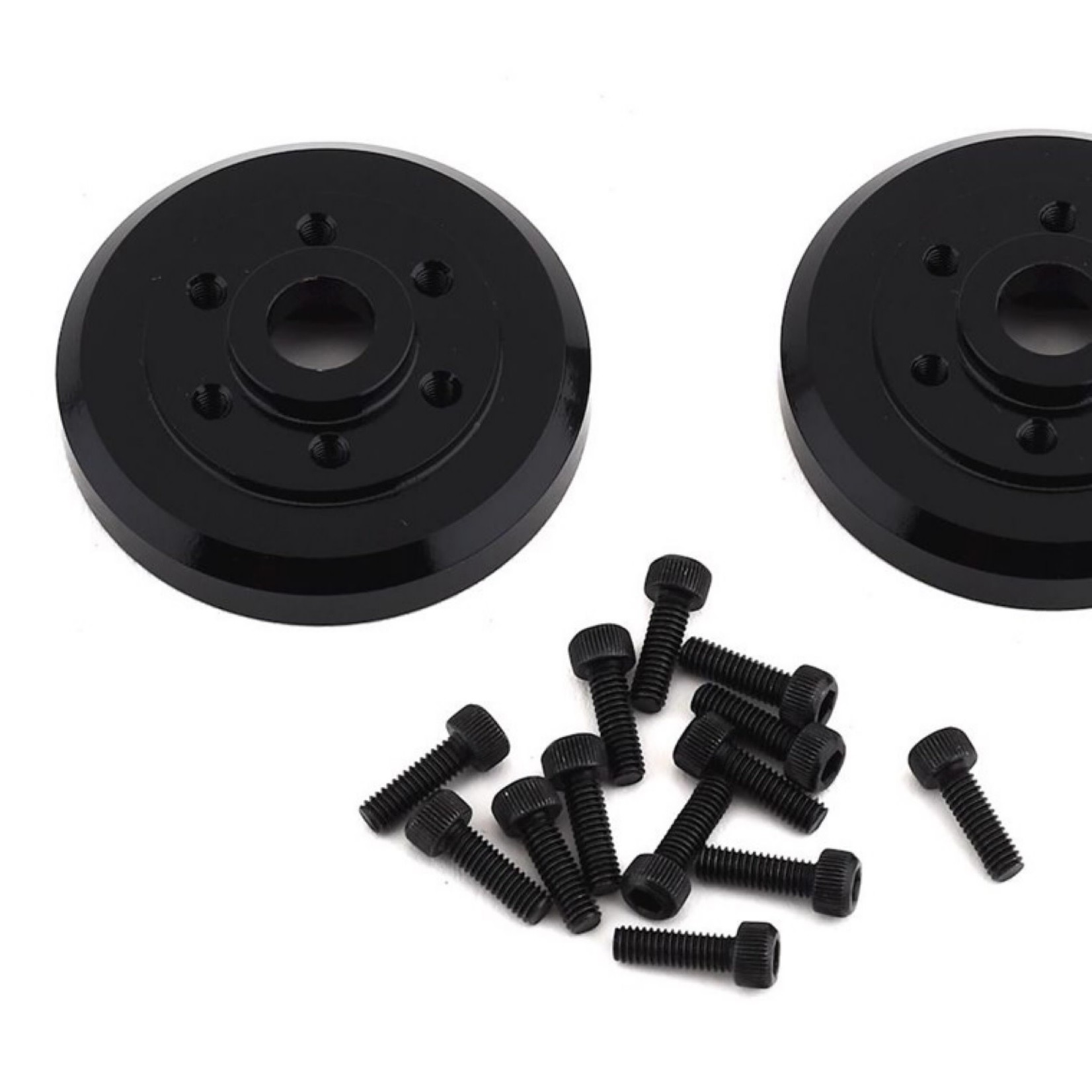 SSD RC #SSD00279 SSD RC Brass Wheel Hubs (Black) (2)