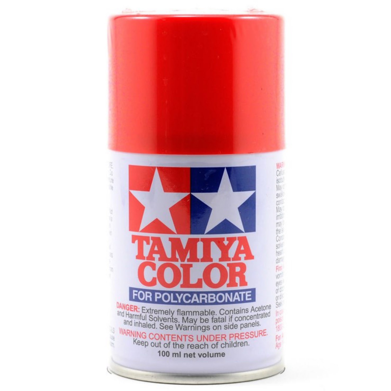 Tamiya #PS-34 Tamiya PS-34 Bright Red Lexan Spray Paint (3oz) (86034)