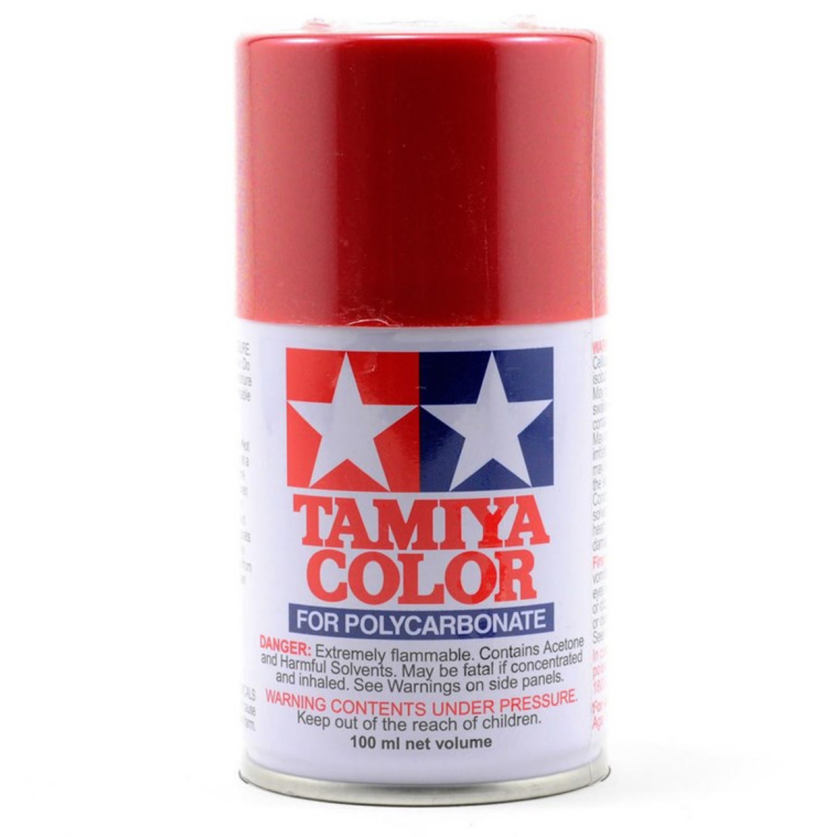 Tamiya #PS-15  Tamiya Metallic Red Lexan Spray Paint (100ml) (86015)