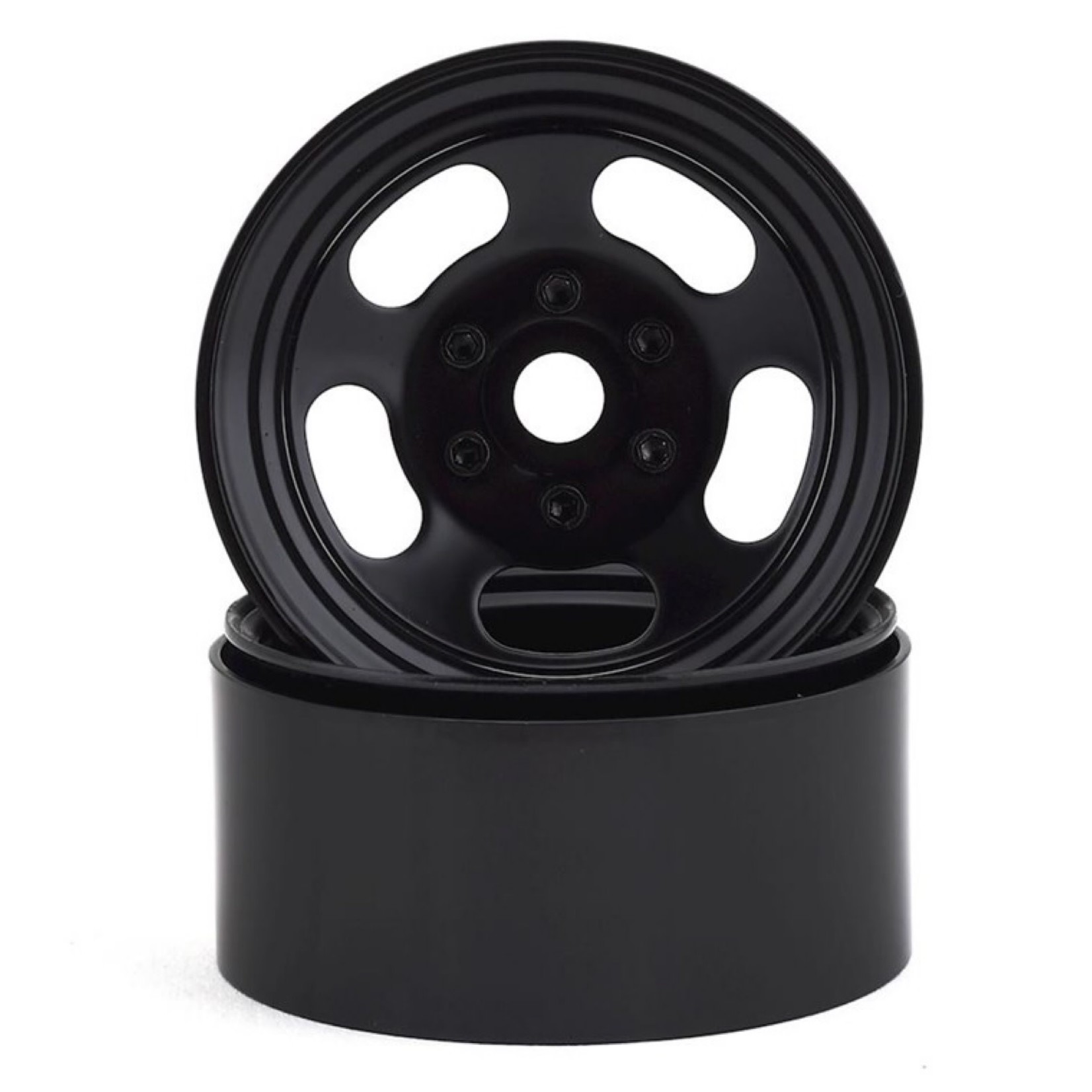 SSD RC #SSD00274 SSD RC Slot 1.9” Steel Beadlock Wheels (Black)