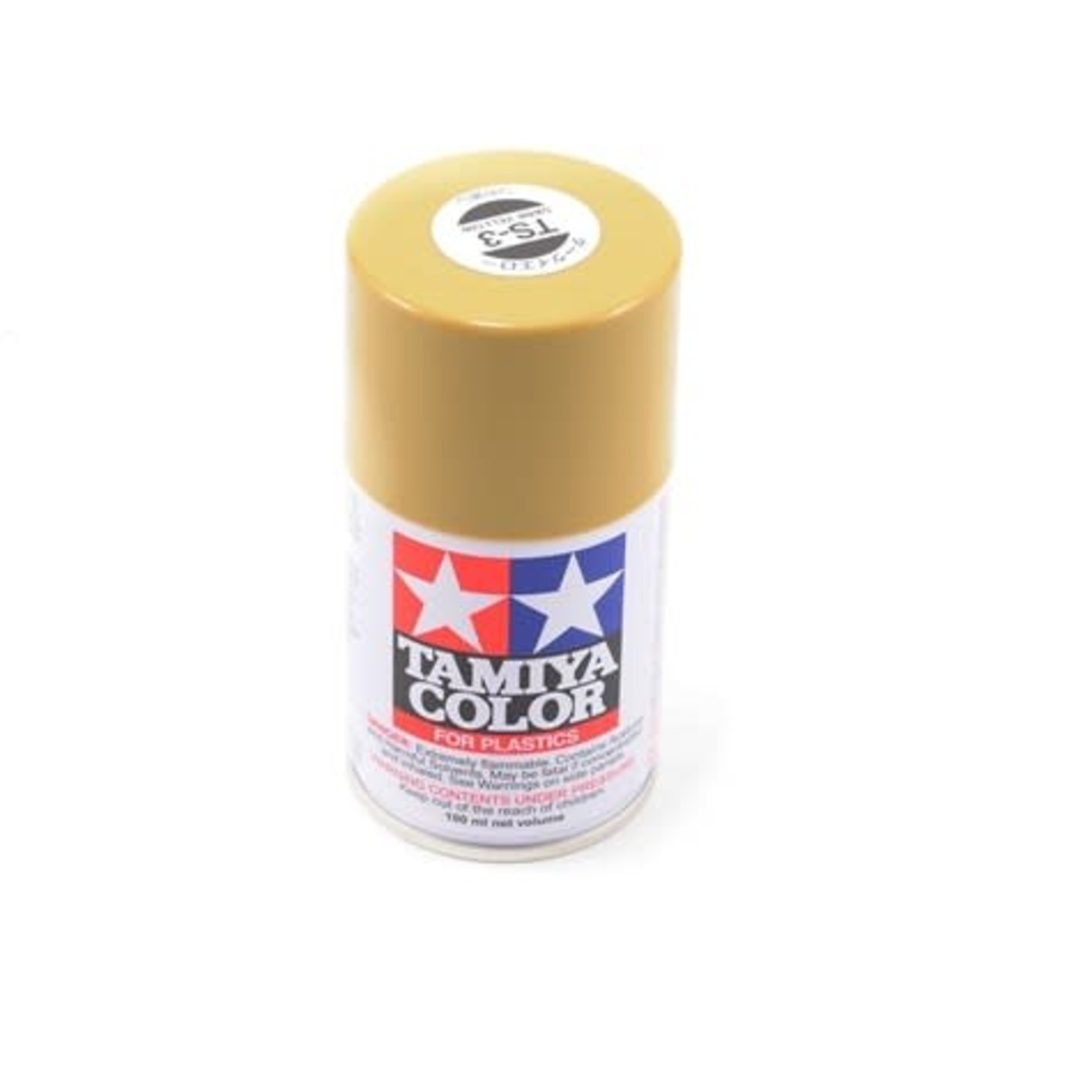 Tamiya #85003 Tamiya TS-3 Lacquer Spray Paint (Dark Yellow) (100ml)