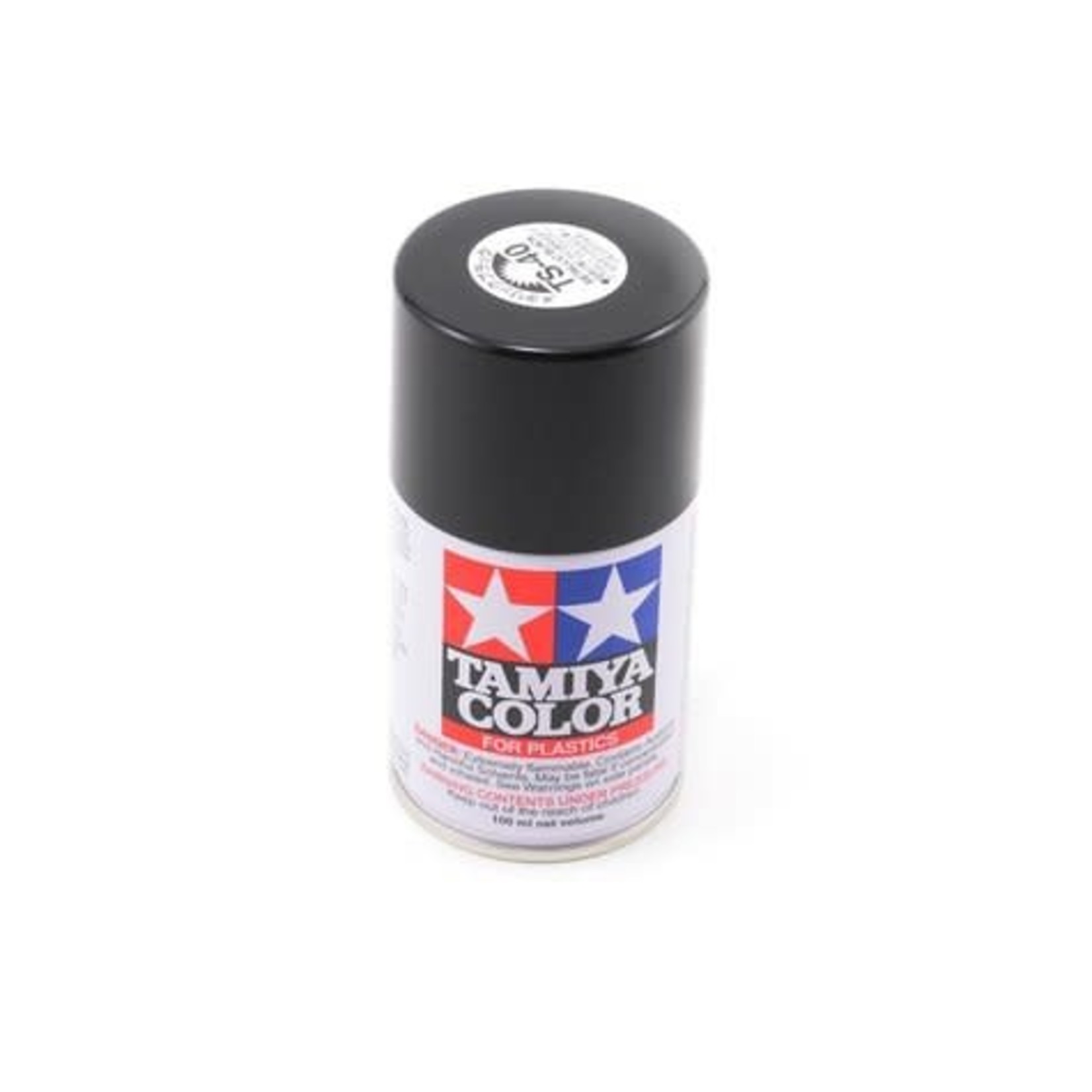 Tamiya #85040 Tamiya TS-40 Metal Black Lacquer Spray Paint (100ml)