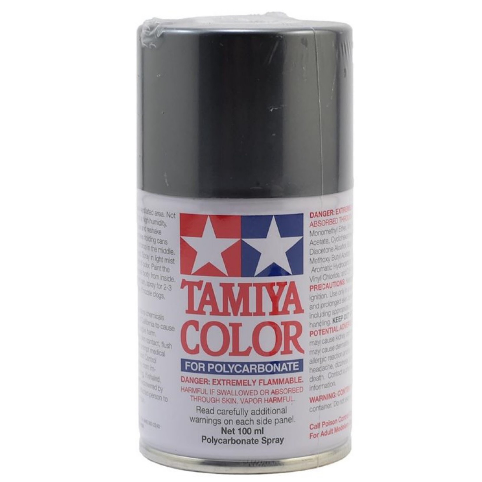 Tamiya Tamiya PS-63 Bright Gun Metal Lexan Spray Paint (100ml) #86063