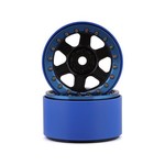 SSD RC #SSD00435 SSD RC Challenger PL 2.2" Beadlock Crawler Wheels (Black/Blue) (2)