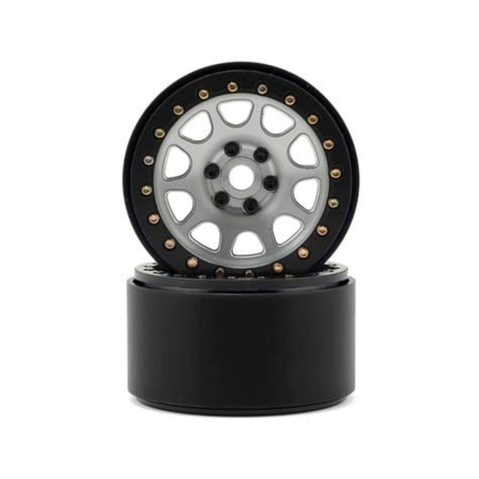 SSD RC #SSD00158 SSD RC 2.2 D Hole Beadlock Wheels (Silver) (2)