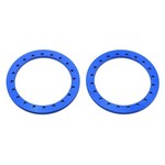 SSD RC #SSD00267 SSD RC 1.9” Aluminum Beadlock Rings (Blue) (2)