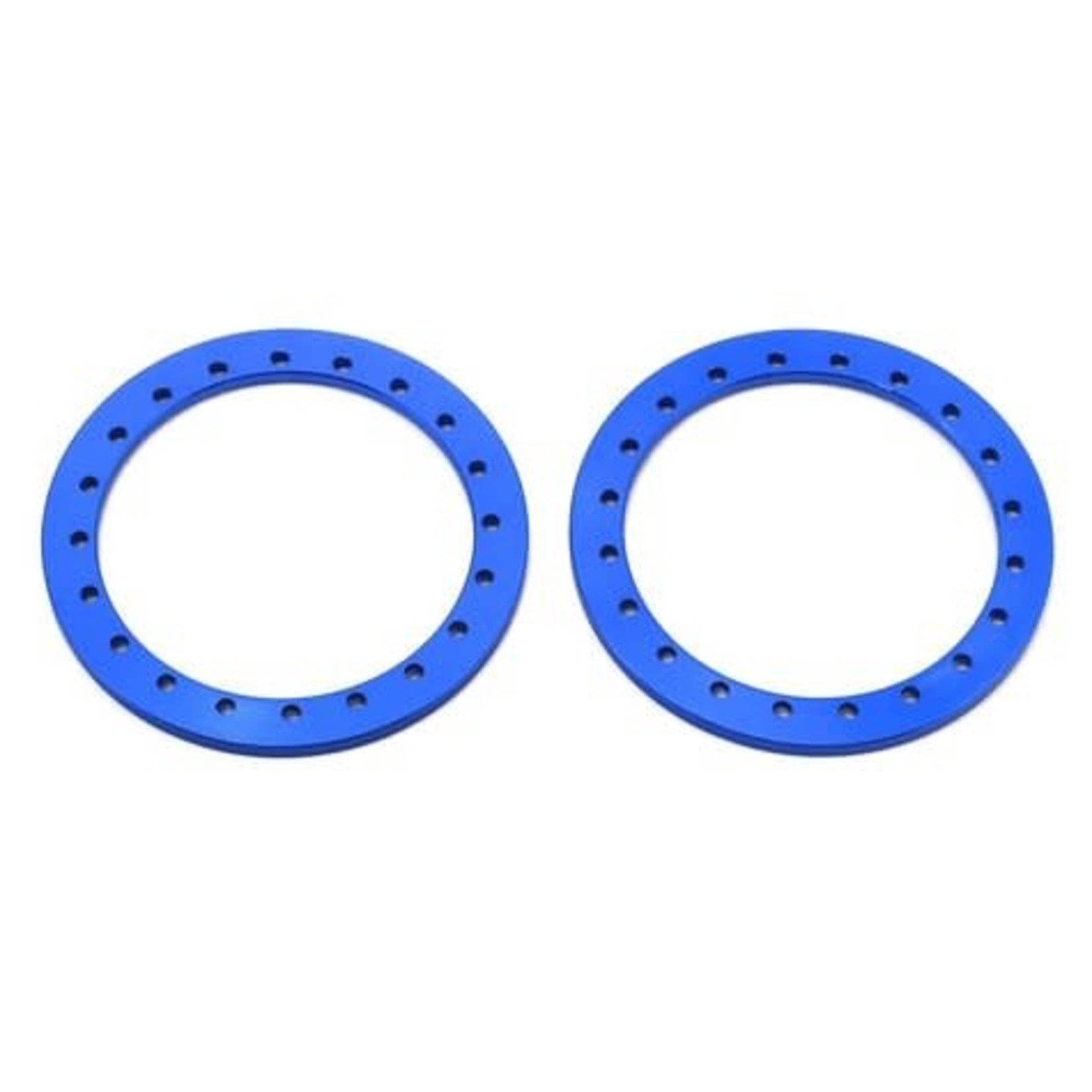 SSD RC #SSD00267 SSD RC 1.9” Aluminum Beadlock Rings (Blue) (2)