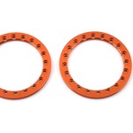 SSD RC #SSD00356 SSD RC 1.9” Aluminum Beadlock Rings (Orange) (2)
