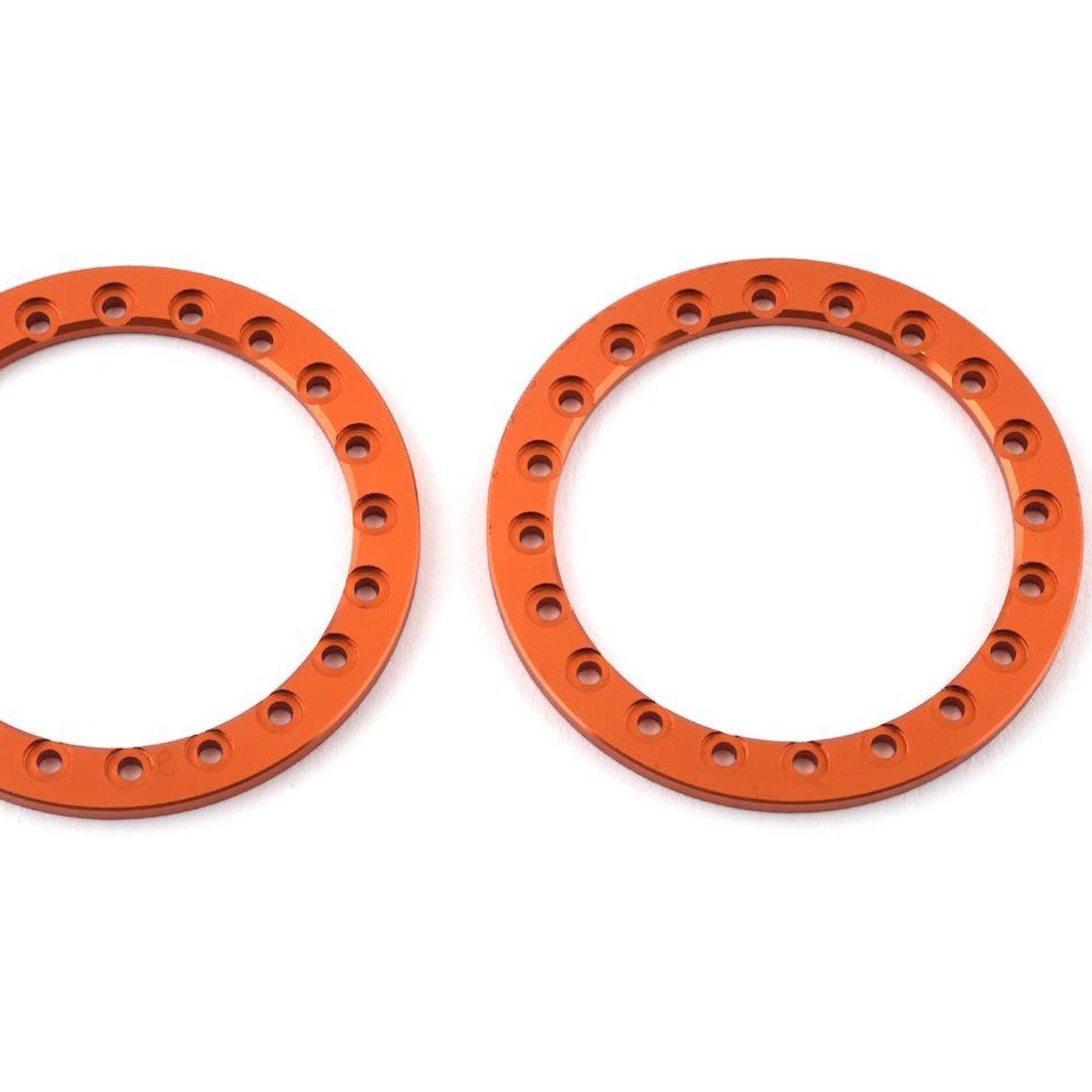 SSD RC #SSD00356 SSD RC 1.9” Aluminum Beadlock Rings (Orange) (2)
