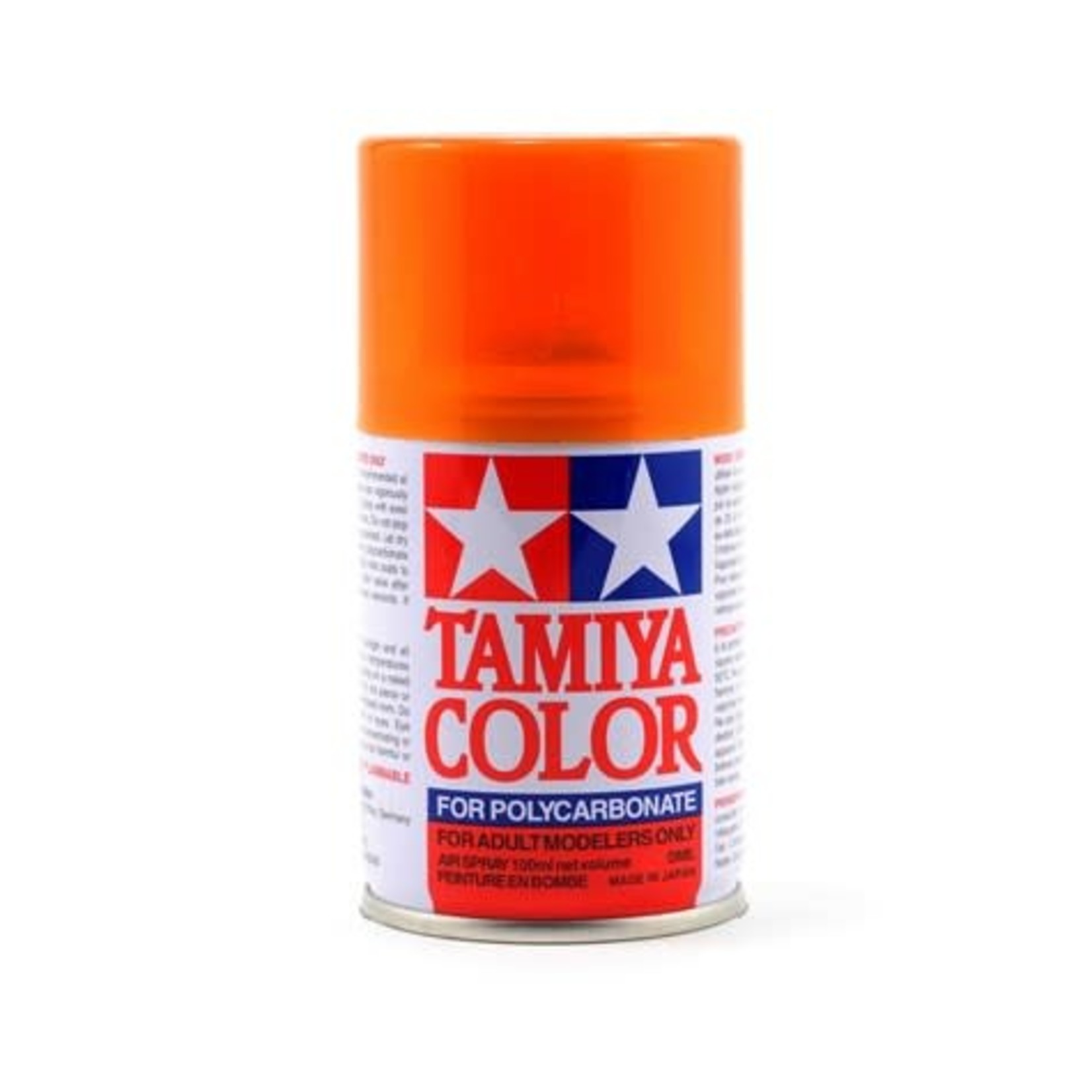 Tamiya #86043 Tamiya PS-43 Translucent Orange Lexan Spray Paint (100ml)