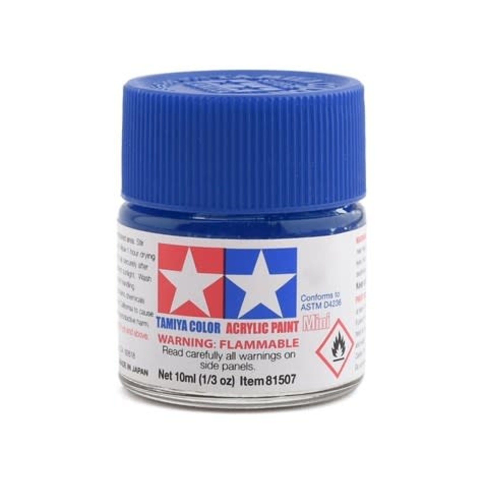 Tamiya #81504 Tamiya X-4 Blue Acrylic Paint (10ml)