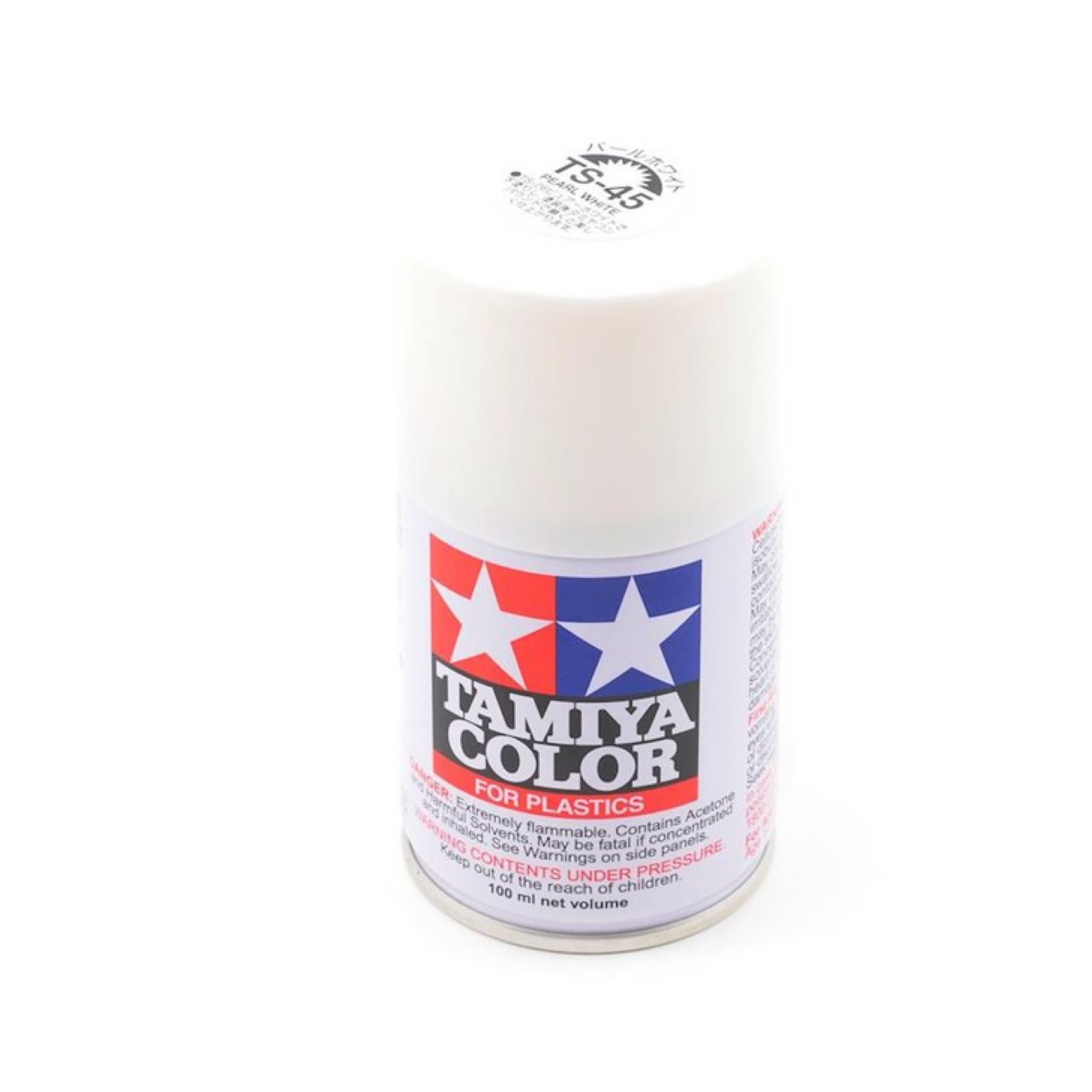 Tamiya #85045 Tamiya TS-45 Pearl White Lacquer Spray Paint (100ml)