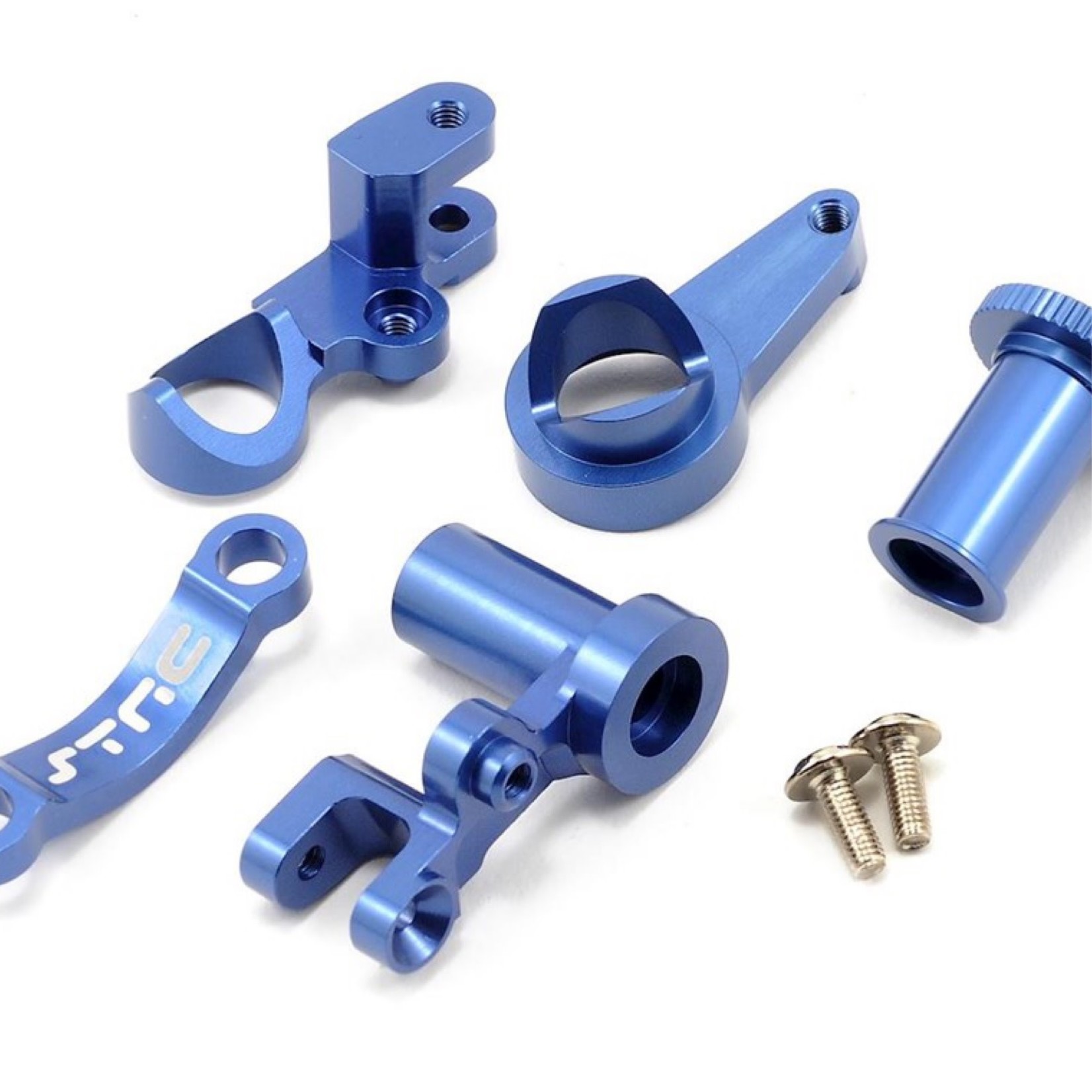 ST Racing Concepts ST Racing Concepts HD Aluminum Steering Bellcrank Set (Blue) (Slash 4x4) #ST6845B