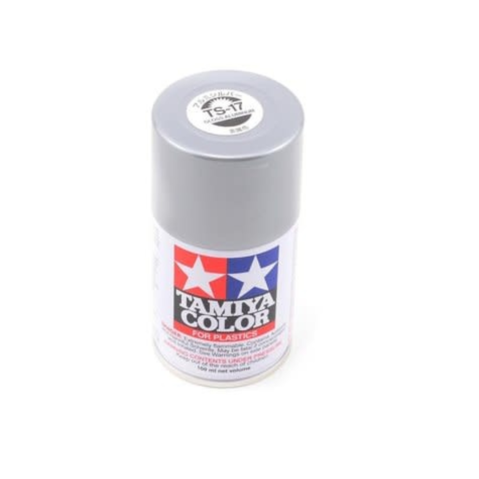 Tamiya #85017 Tamiya TS-17 Aluminum Silver Lacquer Spray Paint (100ml)