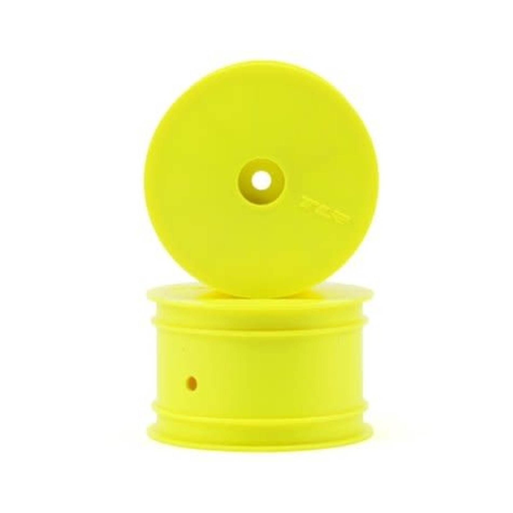 TLR #TLR7101 Team Losi Racing 12mm Hex 1/10 Rear Buggy Wheels (Yellow) (2) (22 3.0/22-4)