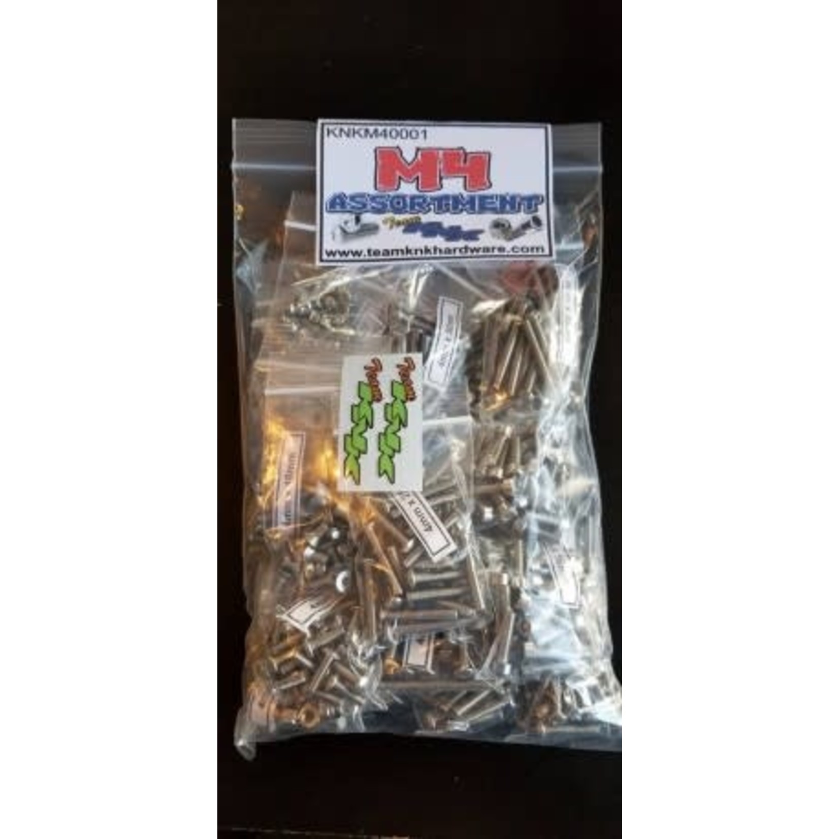 Team KNK #KNKM40001  Team KNK M4 Stainless Assortment Pack (700 pcs)