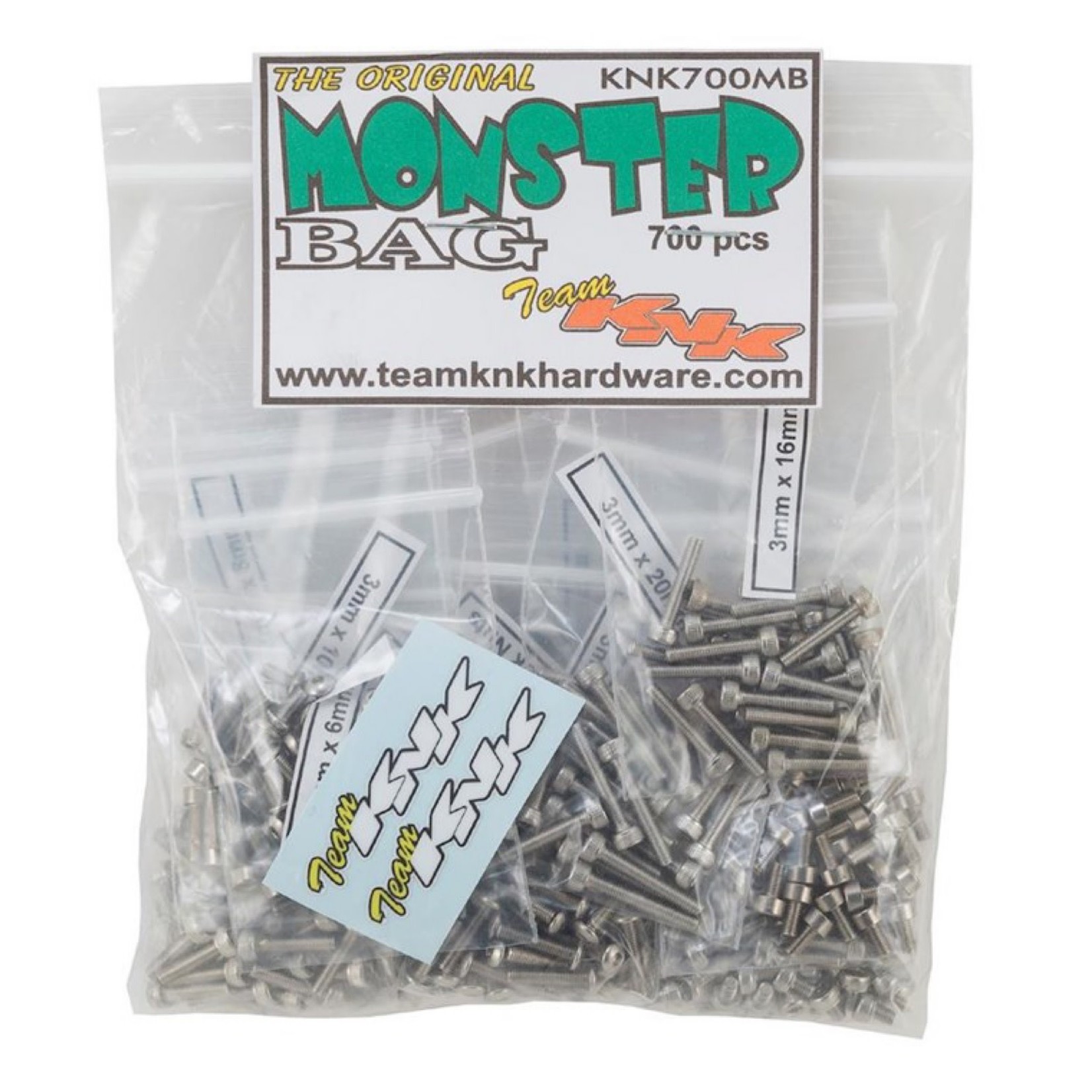 Team KNK # KNK700MB Team KNK Monster Bag Stainless Hardware Kit (700)