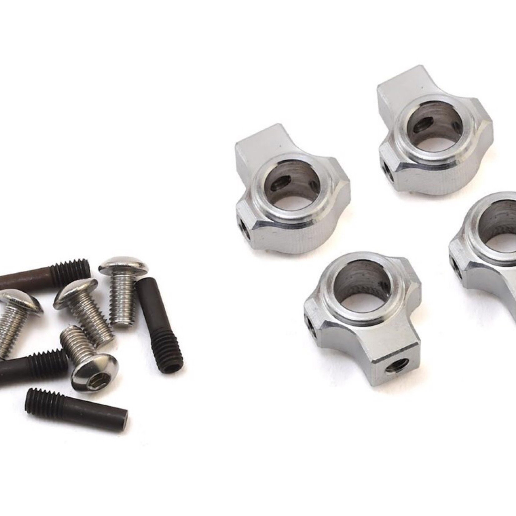 Team KNK #KNKABM003 Team KNK Version 2 Aluminum Body Mounts w/Screw Pins (Silver)
