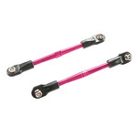 Traxxas #3139P Traxxas 59mm Aluminum Turnbuckle Toe Link (Pink) (2)