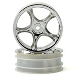 Traxxas #2473 Traxxas 2.2" Bandit Front Tracer Buggy Wheels (2) (Chrome) (Pins)