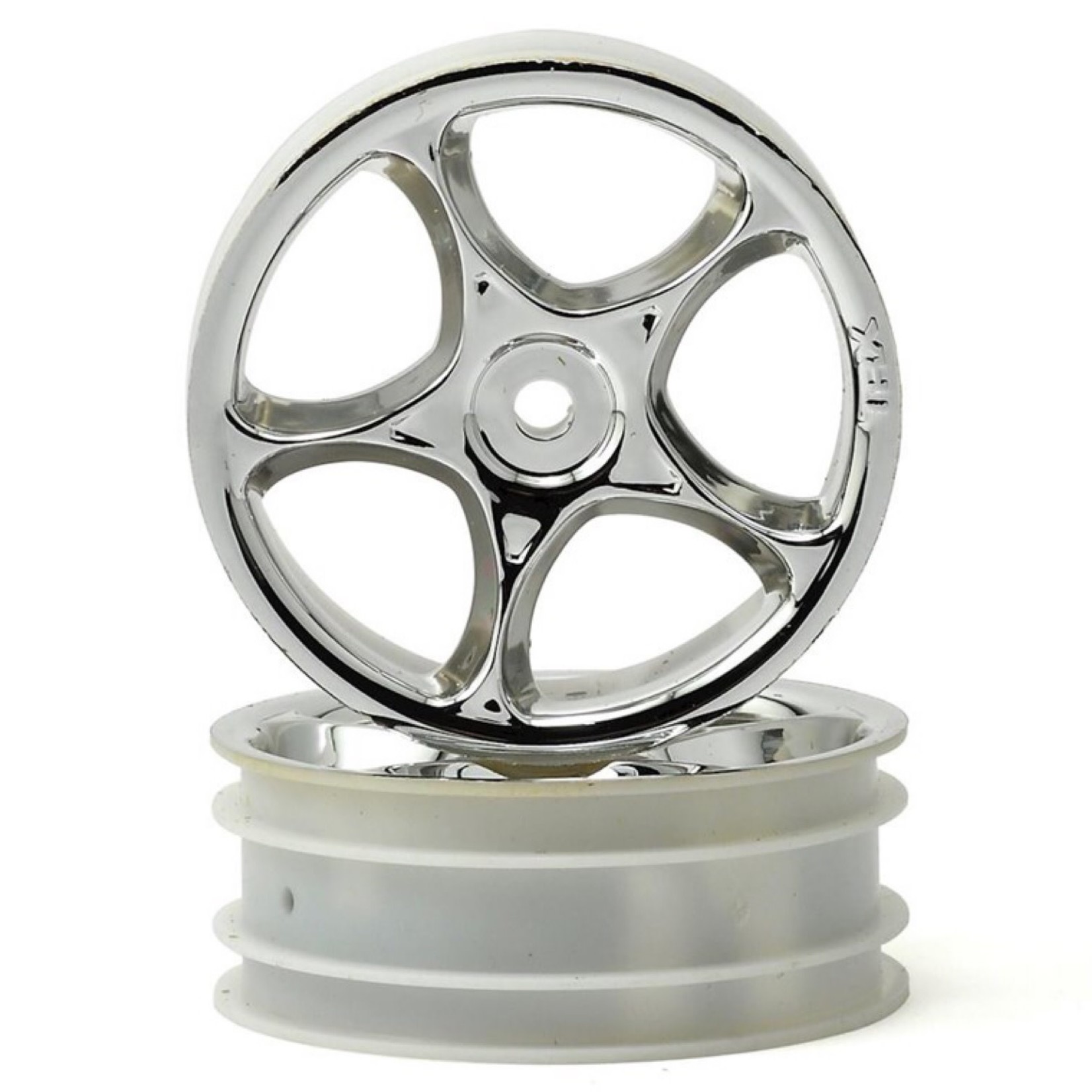 Traxxas #2473 Traxxas 2.2" Bandit Front Tracer Buggy Wheels (2) (Chrome) (Pins)